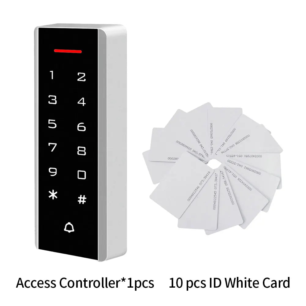 Mini 125Khz RFID Keypad Touch Access Control System WG26 Access Controller Keyboard for Home Security Sytem Vue 10pc rfid card