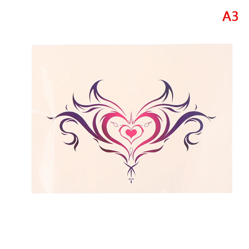 Waterproof Temporary Tattoo Stick Wing Design Flash Tattoo for Arm Leg Back Body Art for Men Women Vue A3