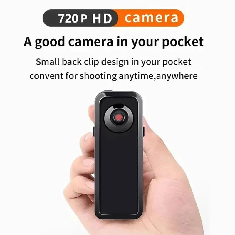 Mini HD 720P Body Camera – Portable DVR & Webcam Mini Body Camcorder Vue