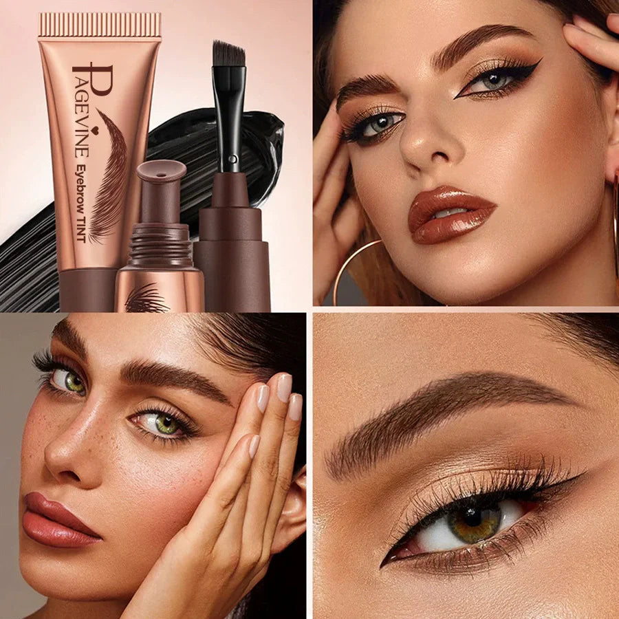 Dye Eyebrow Ointment Tear Pull Eyebrow Glue Waterproof Not Fade Dye Eyebrow Liquid Semi Permanent Eyebrow Pencil DIY Eyebrow Vue