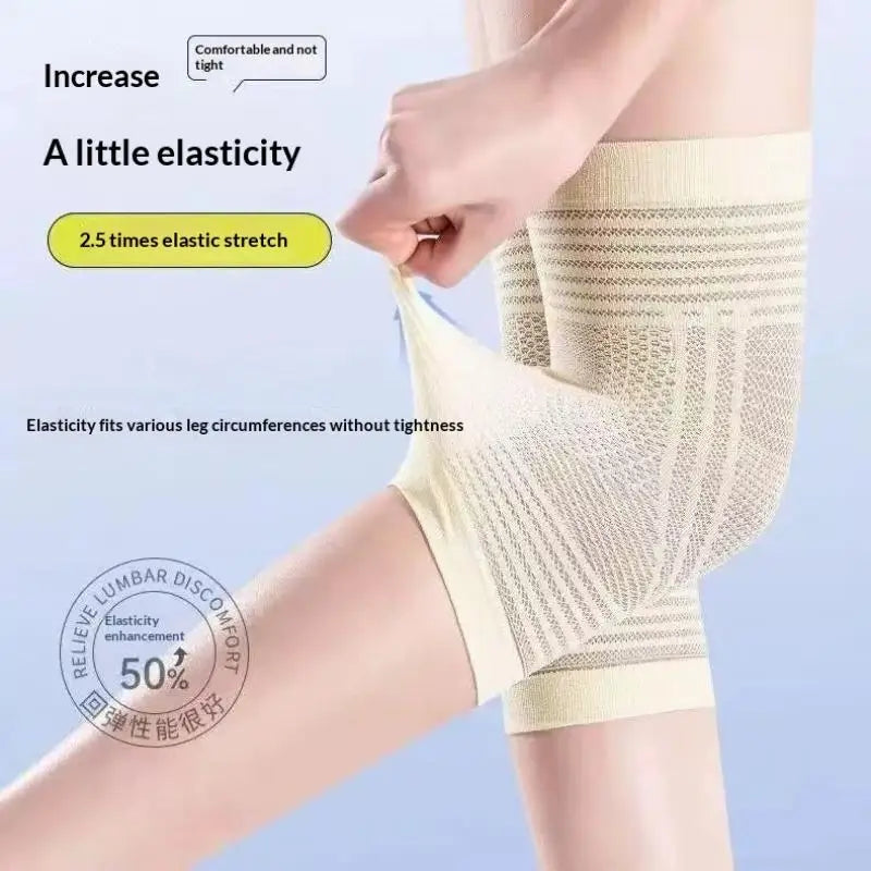 1Pair Summer Knee Cover Breathable Non-slip Joint Pain Relief Kneepads Vue