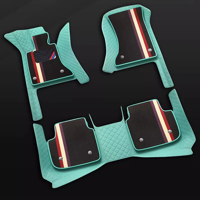 Custom PU Leather Floor Mats Toyota Yaris Vios Vitz – 2-Row Set Custom Car Floor Mats Vue