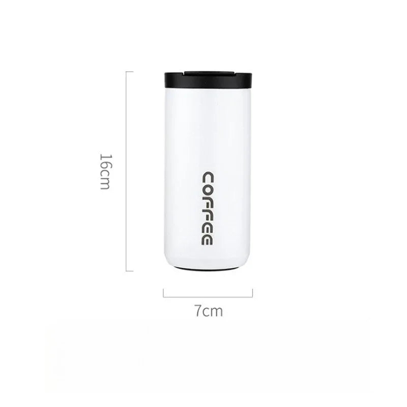 Stainless Steel Insulated Coffee Cup 304 Travel Mug Creative Fashion Design Business Gift Cross Border Car Cup Water Bottle Vue