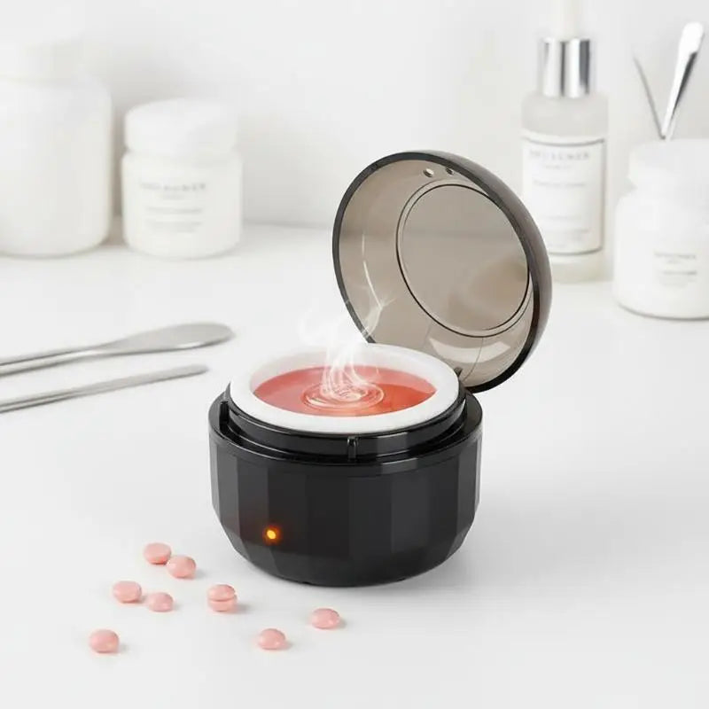 Mini Wax Heater Machine Silicone Bowl Wax Warmer Nose Ear Hair Removal Waxing Kit Wax Bean Wax Heating Melting Pot Melter Vue