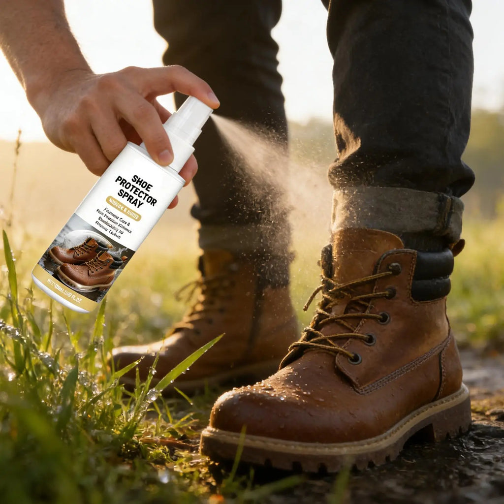 Shoe Spray Protectant Rainproof Waterproof Stain Resistant Quick Dry Leather And Fabric Water Shield for Mesh Canvas Boots Vue