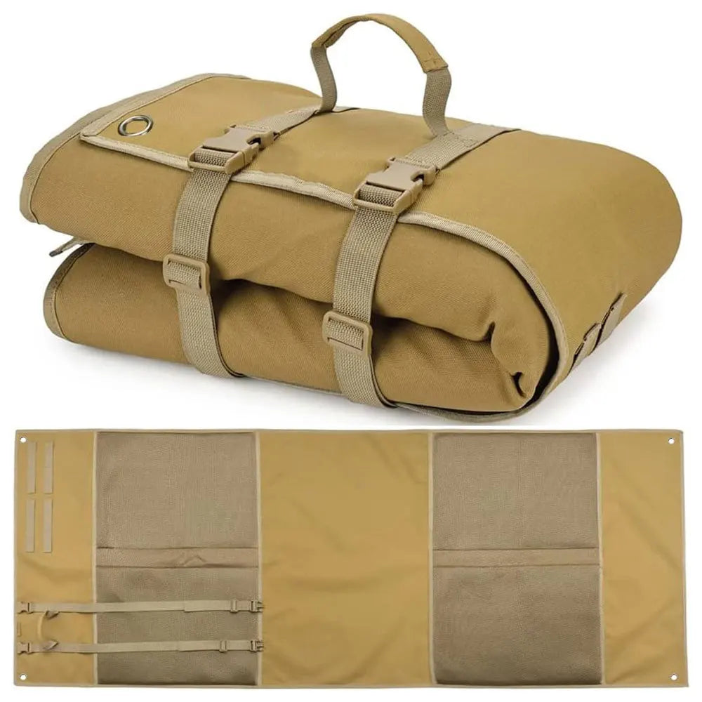 Tactical Shooting Mat Training Camping Picnic Mat Moisture-proof Thickened Nylon Waterproof Beach Grass Mat Vue khaki