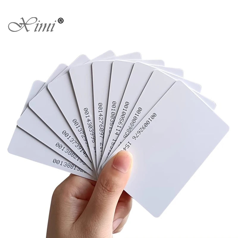 10pcs Access Control Card RFID Card 125KHz EM4100 TK4100 Smart Proximity Card RFID Tag Key for Access control Key Free Shipping Vue