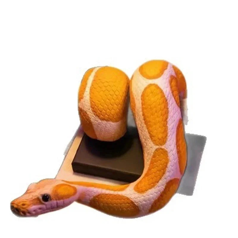 Golden Ball Python Wall Art 3D Metallic Snake Sculpture Home Decor For Snake Lovers Halloween Christmas Gift Gothic Accent Vue