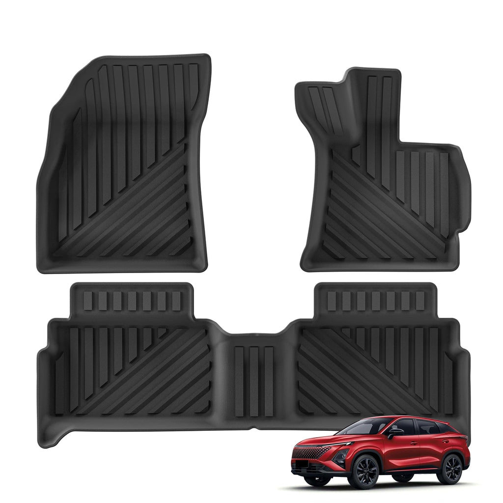 Smabee Right Drive for Omoda C5/Chery C5 (Fuel Version) RHD 2023-2026 Car Floor Mats Trunk Pad TPE 3D Foot Pad All Weather Black Vue RHD 3PCS Right Hand Drive