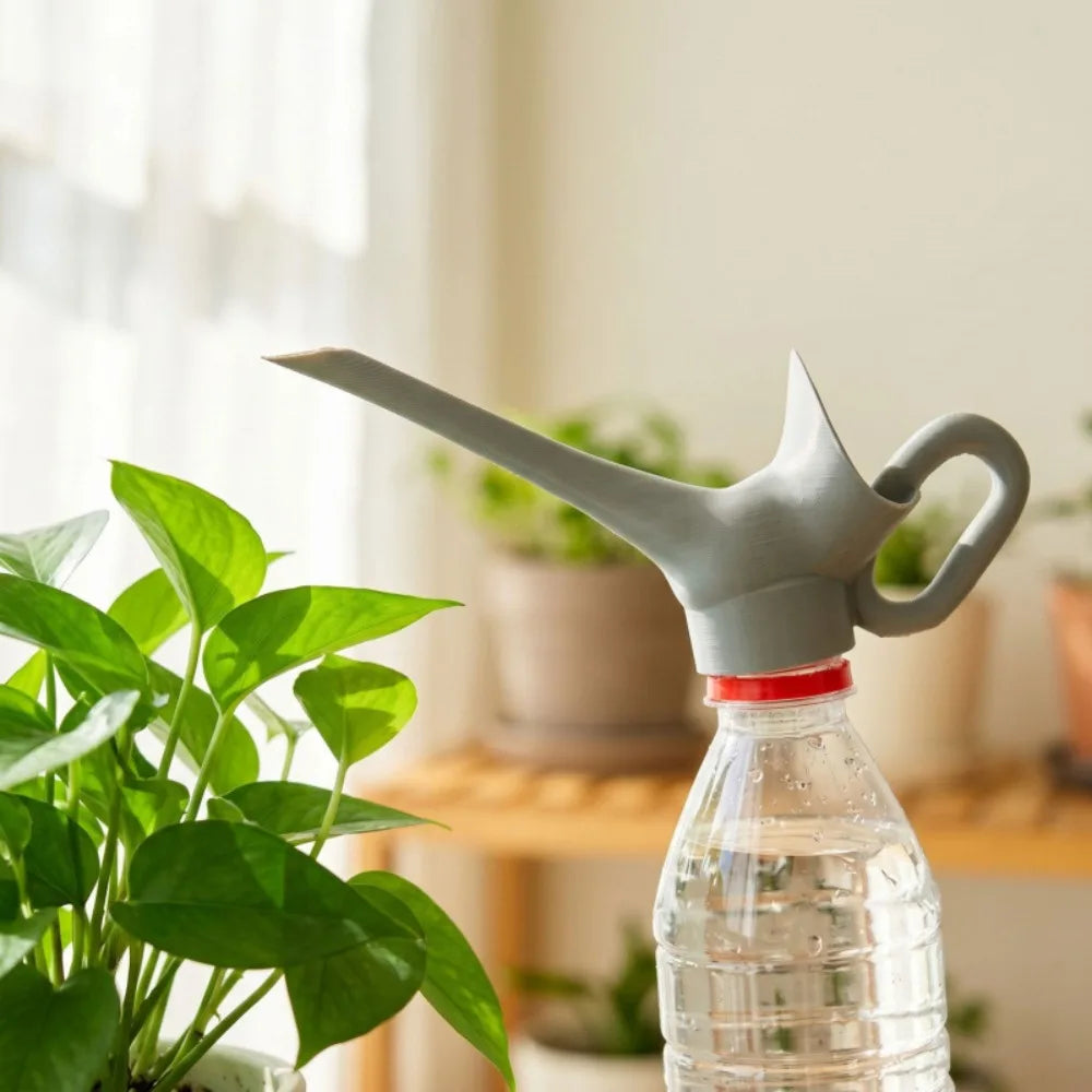3D Printing Plastic Bottle Watering Connector Portable Long Mouth Nozzle Sprinkler Connector Water Saving Plant Watering Tool Vue