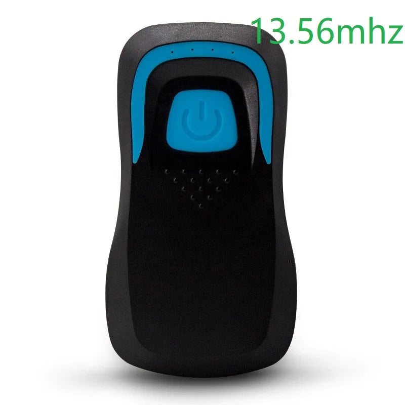 125Khz 13.56Mhz QR Wireless Card Reader for Android Win iOS Bluetooth-compatible Vue 13.56Mhz Black