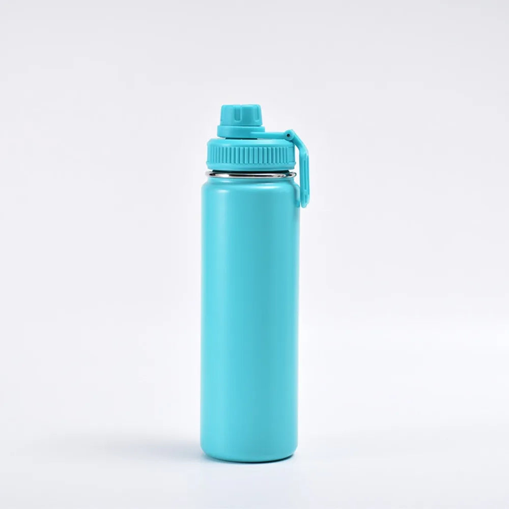 22 Oz Capacity Vacuum Insulated Water Bottle Wall Vacuum Insulated Keep Hot Or Cold Leakproof Water Bottle Portable Cup Vue Blue