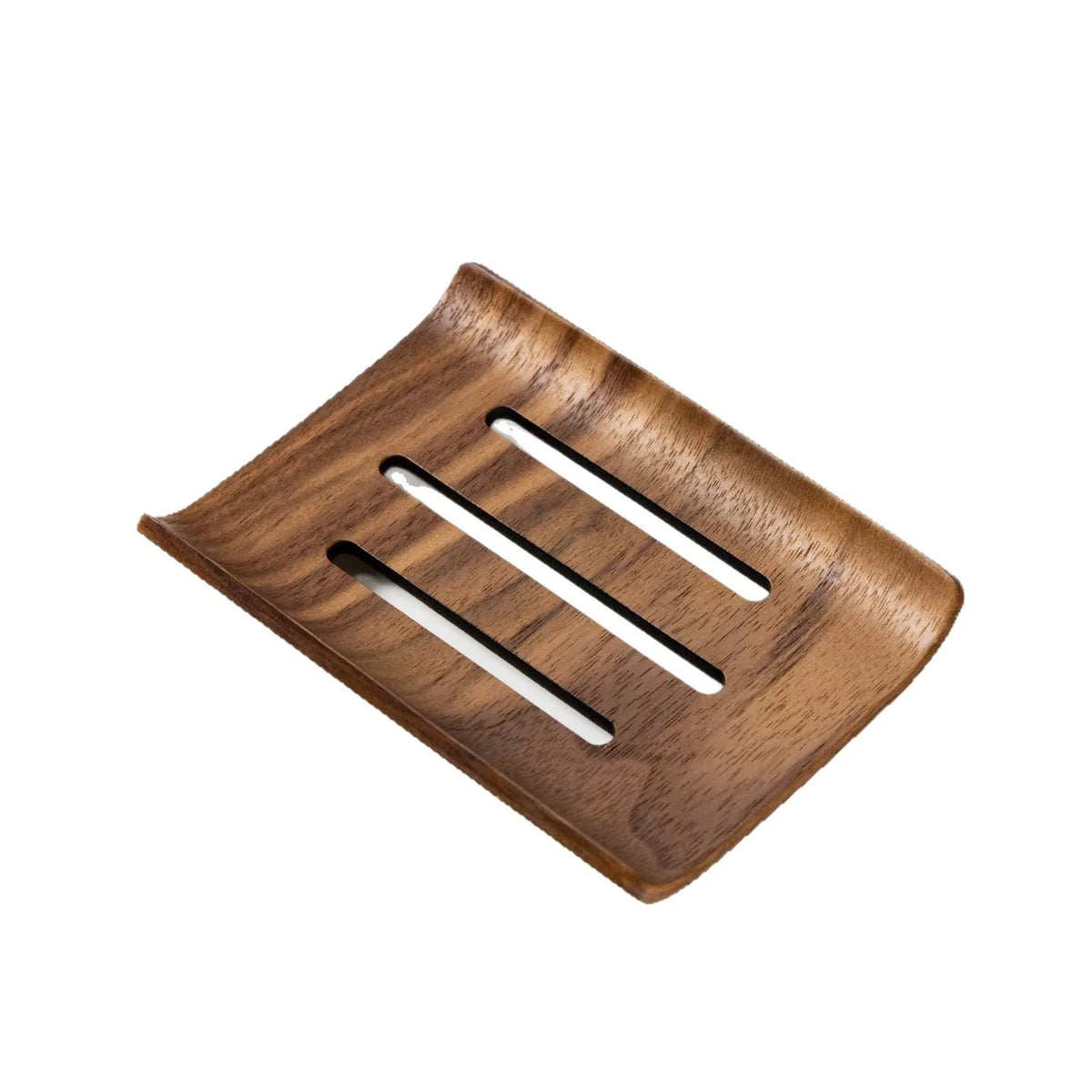 1/2pcs walnut wood Soap Box,Bathroom Soap Box, Bathroom Soap Holder, Soap Storage Rack Bathroom Washroom Tools Vue 1pc