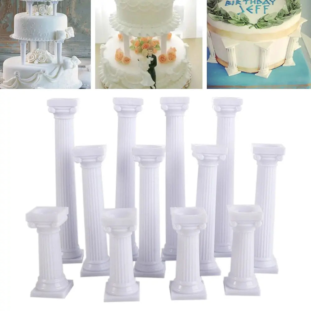 Happy Birthday Multilayer Display DIY Cakes Separator Roman Column Tiered Stands Cake Decoration Vue