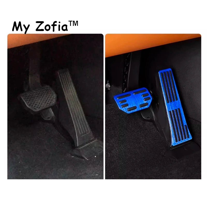 For Leapmotor C10 2024 2025 Car Accelerator Brake Pedals Cover Aluminum Alloy Non Slip Pads Pedal Cover Accessories Vue