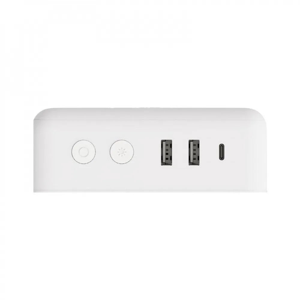 Tuya WiFi Smart Alarm Clock USB Desktop Fast Charging Socket Weather/Temperature Display Alarm Clock Timer App Voice Control Vue