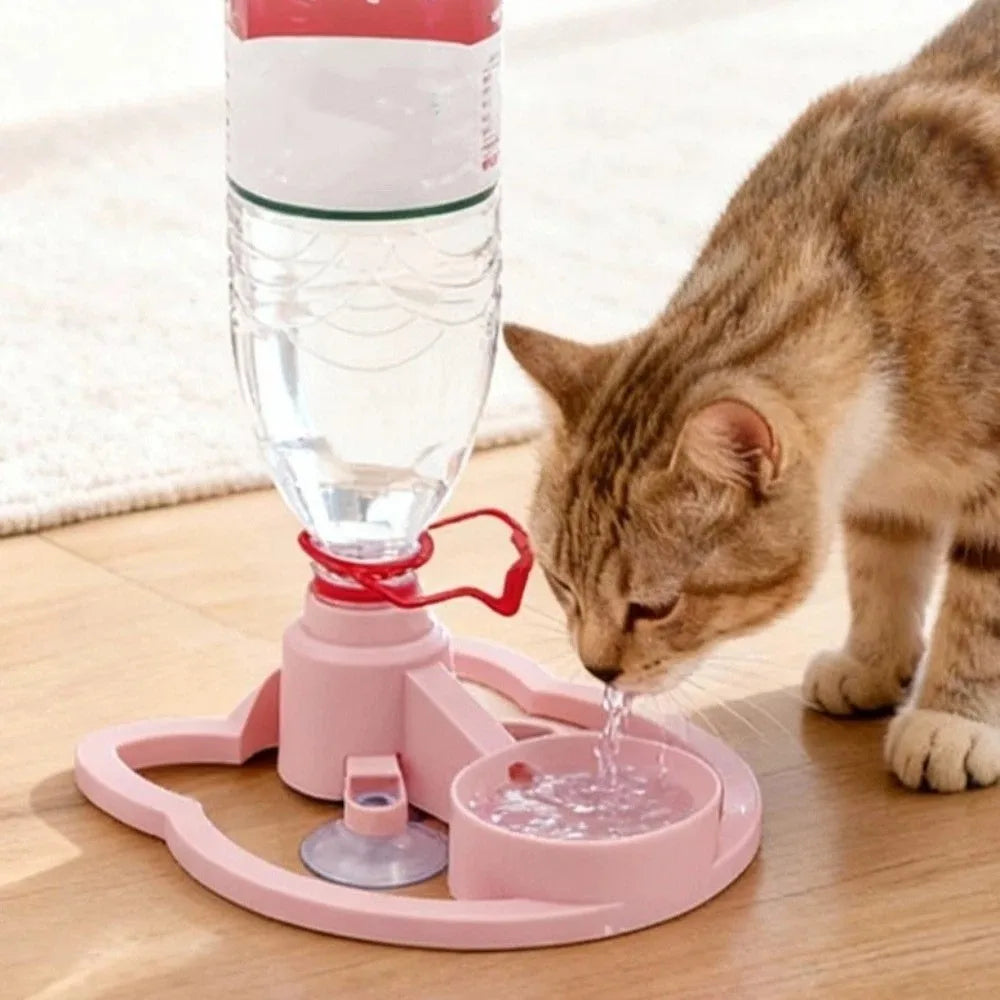 Automatic Water Renewal Cat Drinking Machine Anti Overturning Non Plug in Pet Water Bowl Wet Chin Prevention Stable Base Vue