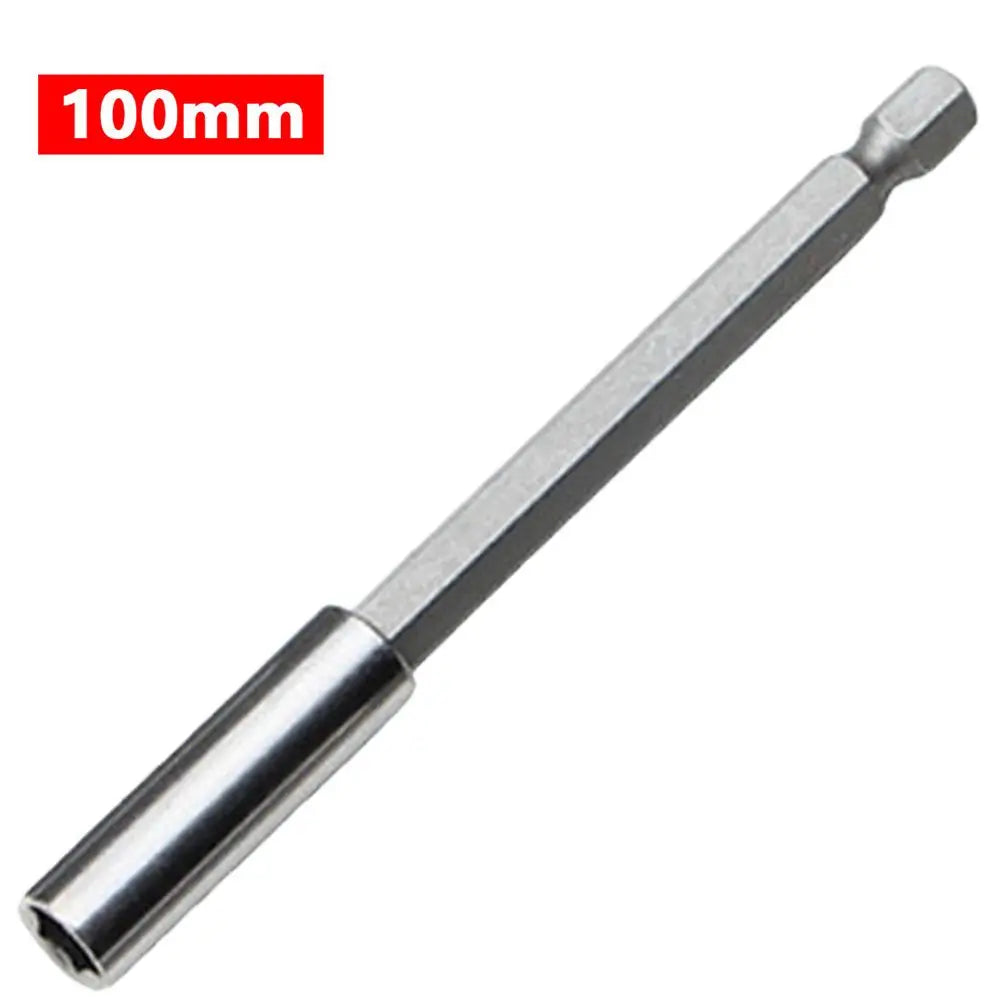 Connect 1/4" For Screw Bit Extension Screwdriver Hex Shank Drill Bit Holder Rod Socket Extender Vue 100mm