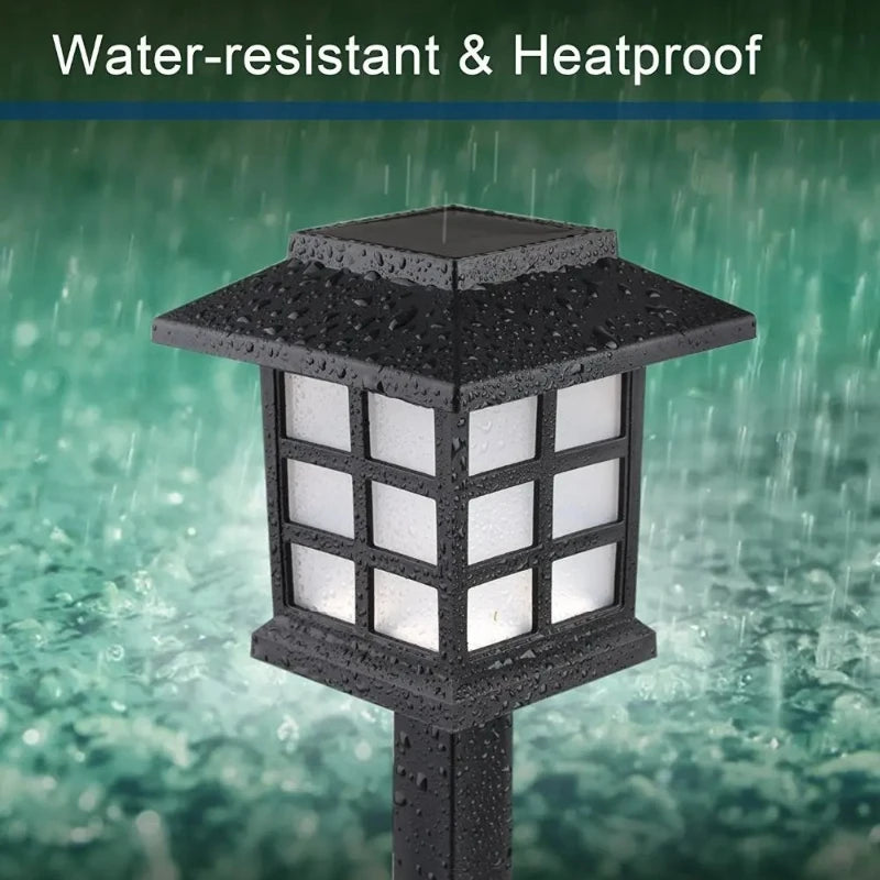 8pcs Led Solar Pathway Lights Waterproof Outdoor Solar Lamp for Garden/Landscape/Yard/Patio/Driveway/Walkway Lighting Vue