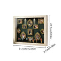 Small Museum Display Box DIY Mini Fugurine DIY Decor Mini Museum Shadow Frame for Wedding Birthday Holiday Apartment Farmhouse Vue natural wood