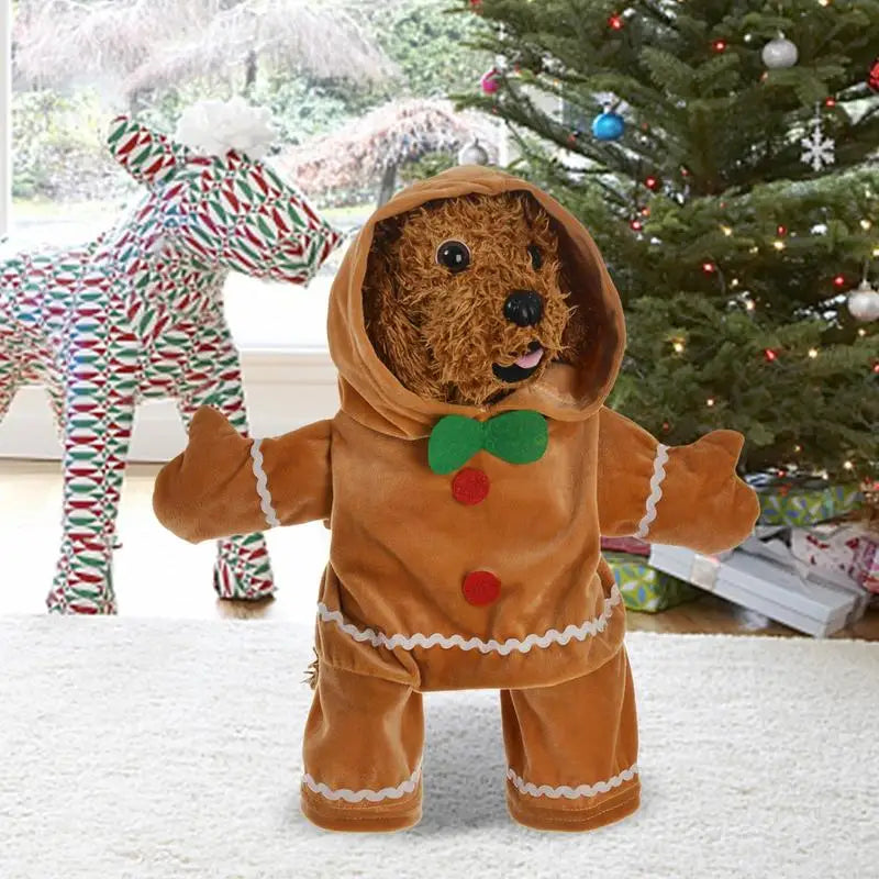 Christmas Gingerbread Dog Costume Hoodie | Warm Pet Sweater Pet Costume Hoodie Vue
