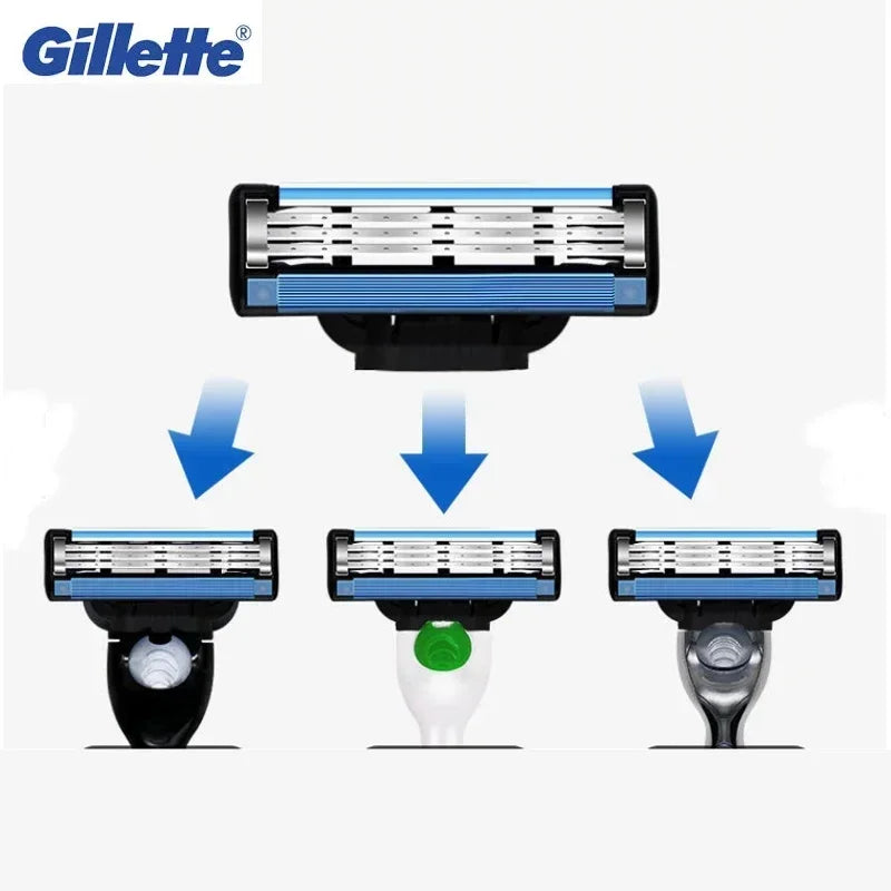 Gillette Mach3 Razor Blade Refills – 3-Layer Cartridges for Men Razor Blade Refills Vue