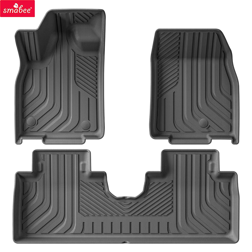 Smabee Left Drive for Ford Mustang Mach-E 2021 TPE Car Al-weather Floor Mats Trunk Pad Backrest Liner Interior Accessories Vue