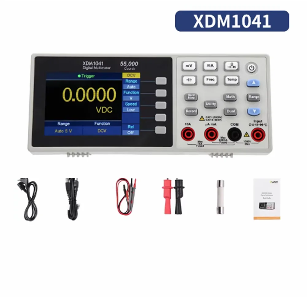 XDM1041 XDM1241 Desktop four Position Semi-Automatic Range multimeter OWON Vue XDM1241-USB UK Plug