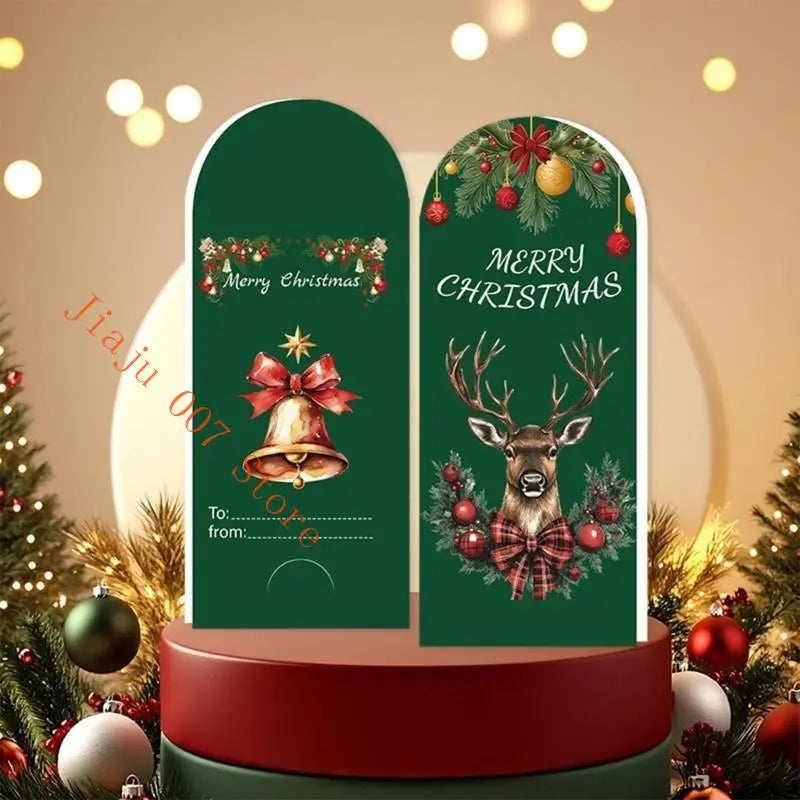 Handmade Christmas Card with Envelope & Stickers | 10 Styles Holiday Greeting Card Vue