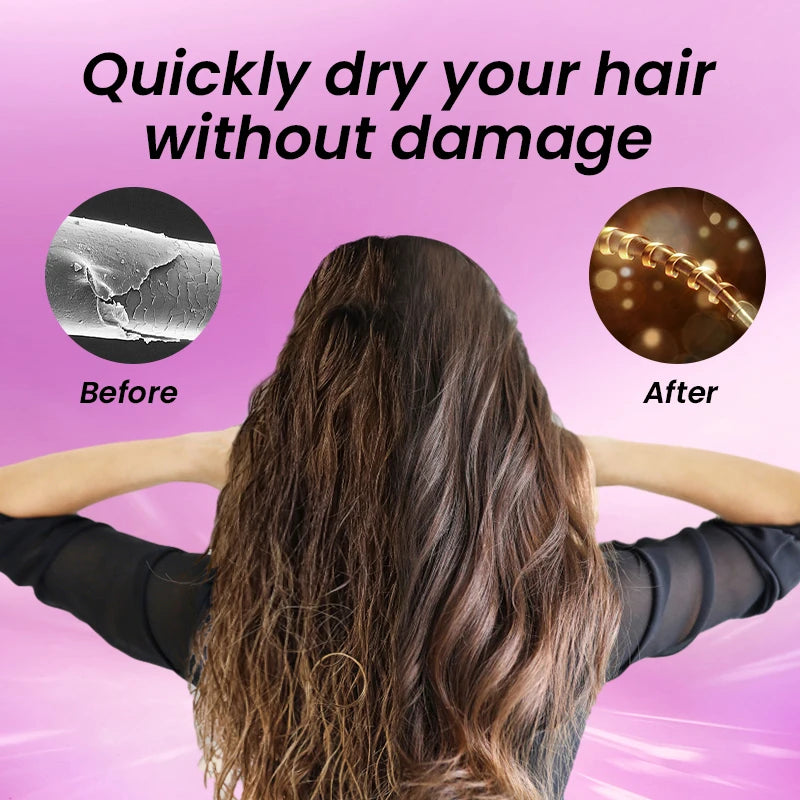 VoluVibe Ionic Hair Dryer with Diffuser & 2 Concentrators 1400W Ionic Hair Dryer Vue