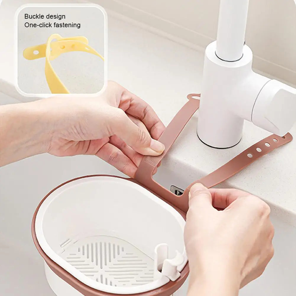 NEW Sink Hanging Strainer Basket Openable Bottom Cover Filter Drain Kitchen Detachable, Garbage Quickly Basket Multifunctio U1G0 Vue