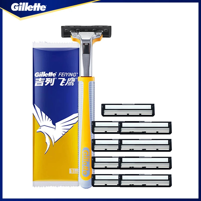 Gillette Vector 2 Shaver 2-Layers Blades Manual Shaver Safety Razor Gillette Shaving Razor For Men Beard Cutting Hair Removal Vue