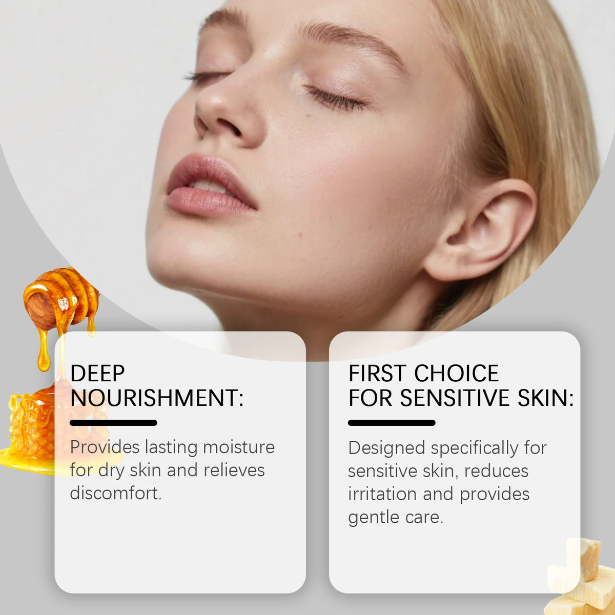 Honey & Beef Tallow Moisturizing Cream - Deep Nourishment, Moisture Locking & Daily Gentle Care for Dry Skin Vue