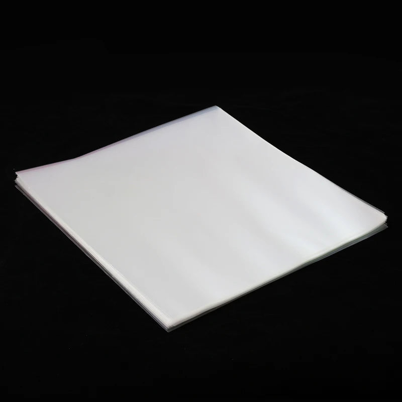 12 inch OPP Gel Recording Protective Sleeve for Turntable Player LP Vinyl Record Self Adhesive Records Bag 32.3cm*32cm 50PCS Vue