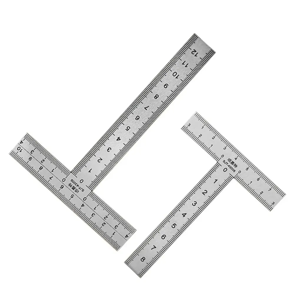 Layout Stainless Steel T-Shaped Ruler Measuring Tool Precision Right Angle Ruler Accurate Sturdy Mini Framing Ruler Building Vue