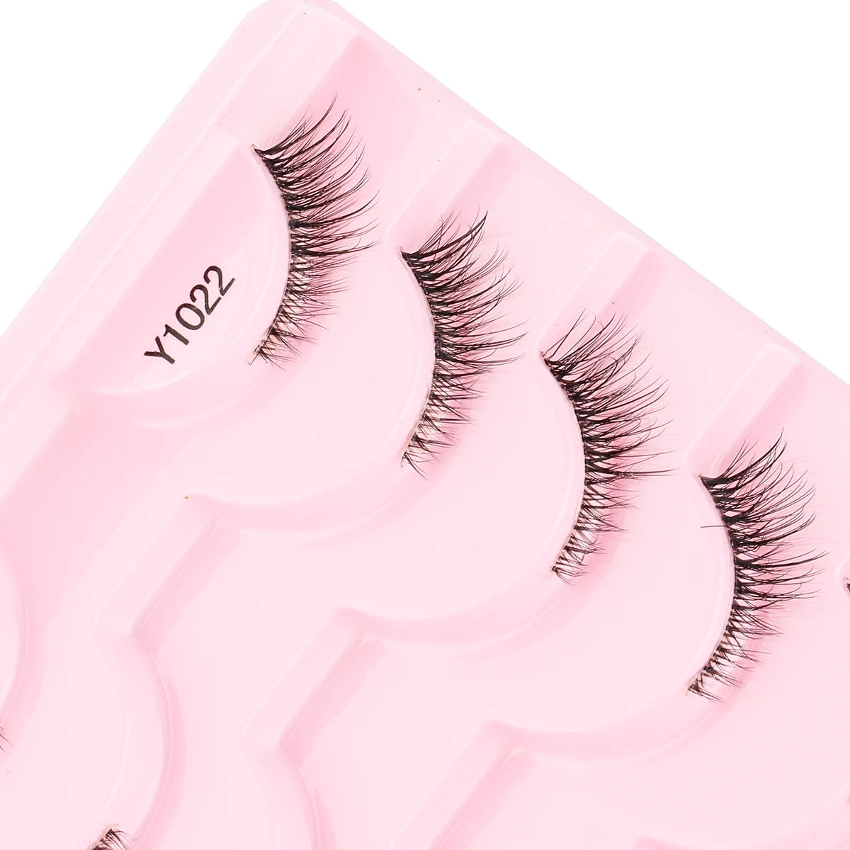 5/10 Pairs Cat Eye Lashes Natural Look Invisible Band Eyeash Fluffy Soft Half Fake Eyelashes Natural Half Lashes Faux Cils Makeu Vue