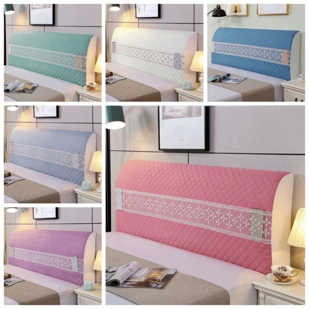 High Quality Elegant Headboard Cover Lace Design Soft Bedhead Cover Anti-Collision Comfortable Dust Protection Cover Guest Room Vue