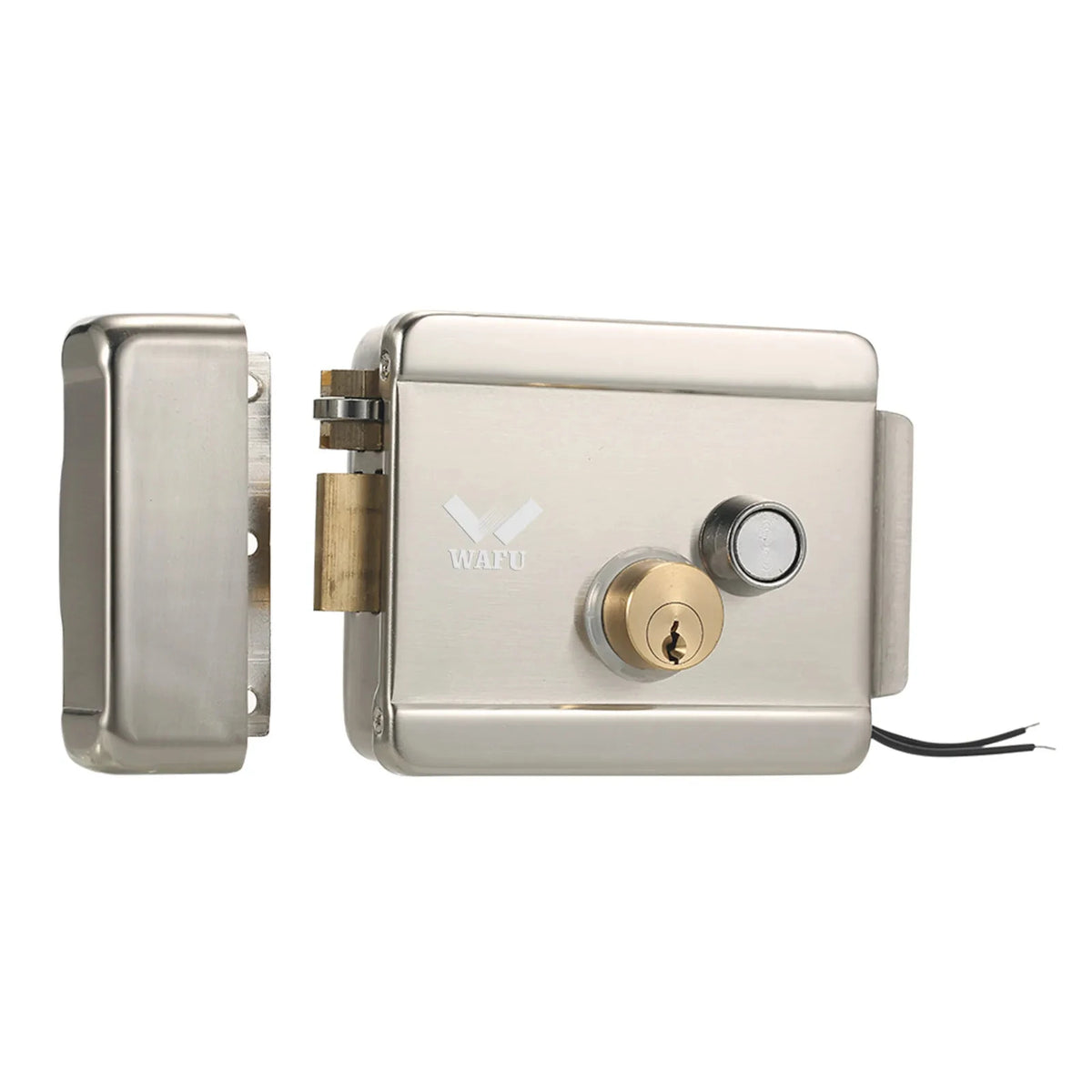 WAFU Smart Electric Gate Door Lock Secure Electric Metallic Lock Electronic Door Lock Door Access Control for Home Office Vue Default Title