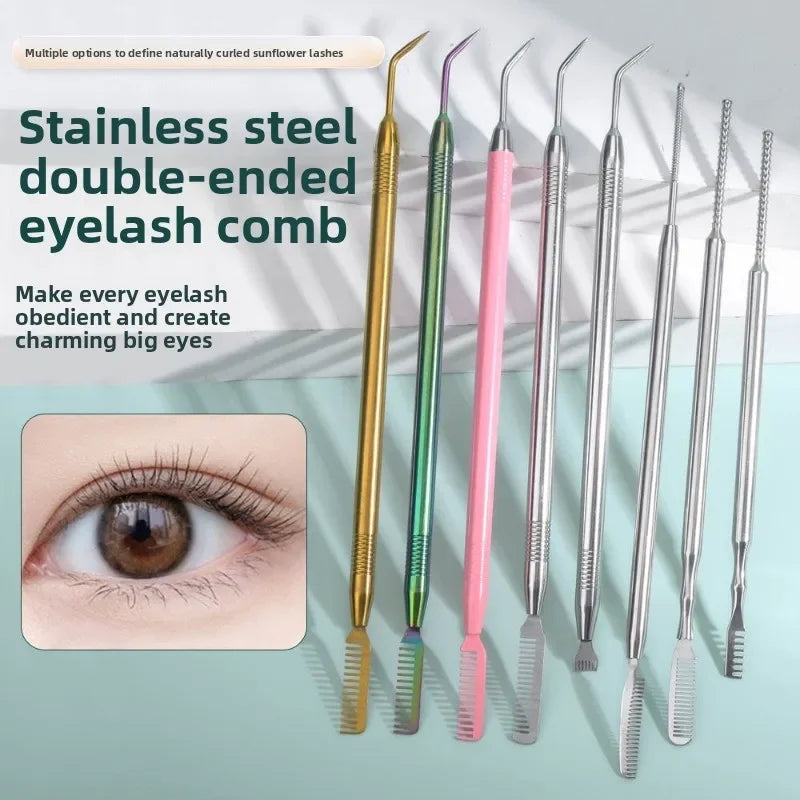 Stainless Steel Eyelash Perm Lifting Tools Clean up Rods for Beauty Makeup Lamination Separating Extension Tool for Eyelashes Vue