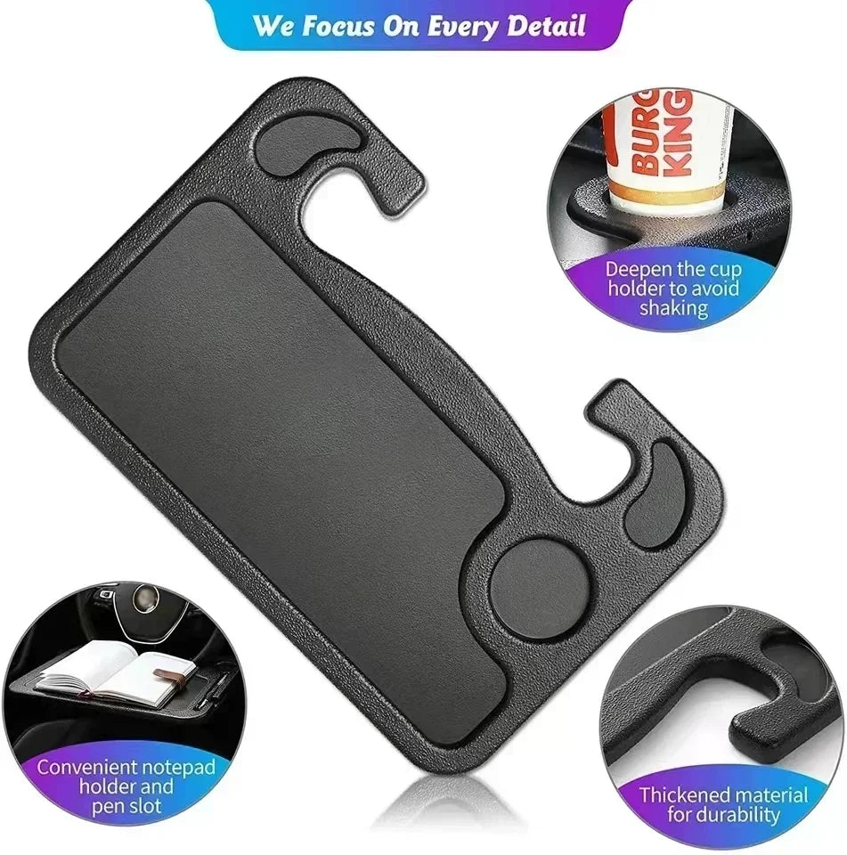 Portable Universal Drinks Holder Multifunctional Table Desk Mount Stand Work Cart Drink Coffee Board Holder Car Steering Wheel Vue