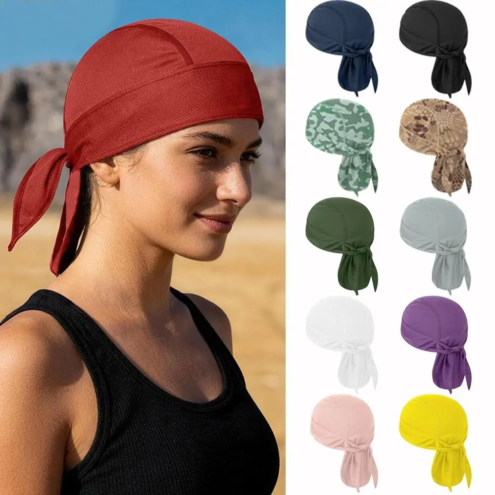 Print Quick-dry Headscarf Sweat-wicking Fabric Solid Sports Headband