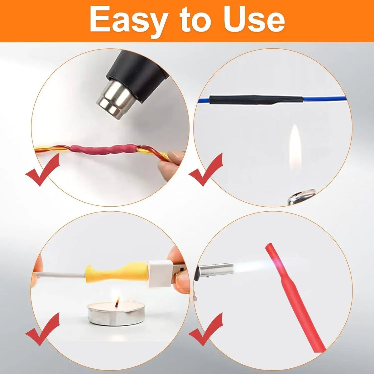 580Pcs Heat Shrink Tubing Kit EVA Material in 6 Colors 11 Sizes - Ideal for Electrical Insulation, Repairs, and Wire Conne Vue