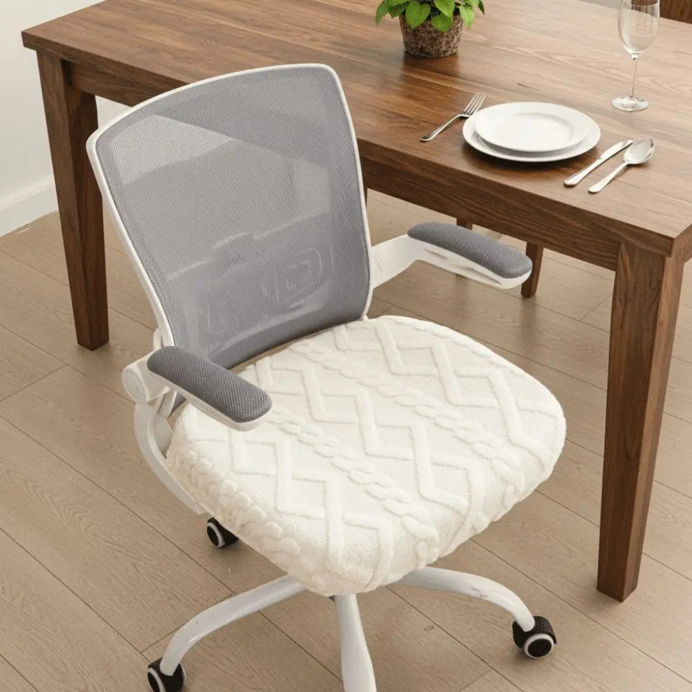 Soft Thickened Elastic Jacquard Chair Covers Anti-Slip Stretch Computer Chair Seat Dust-proof Removable Chair Slipcovers Kitchen Vue