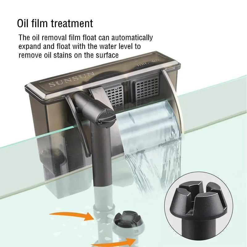Aquarium Filter External Hanging Filter Pump Fish Tank Water Pump Waterfall Maker Water Circulation Filter Aquarium Accessories Vue