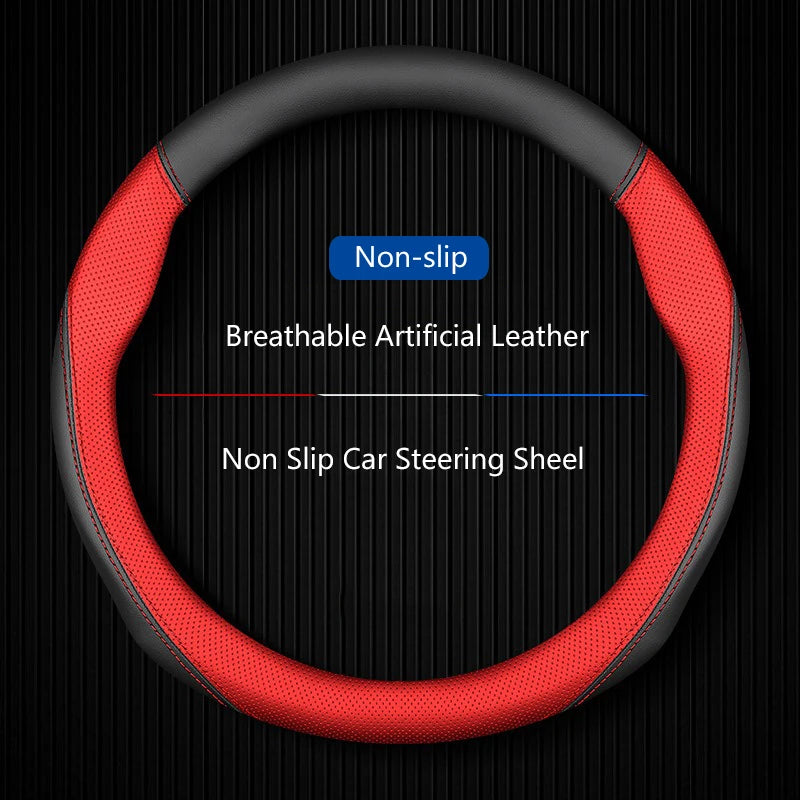 Breathable Car Steering Wheel Booster Cover For Toyota RAV4 2020-2024 ,2013-2019 Artificial Leather Anti-skid Accessories Vue
