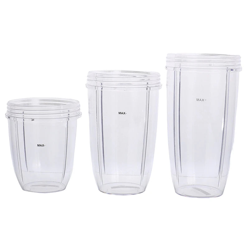 3Sizes Tranesparent Clear Juicer Cup Replacement For NutriBullet Juicer 18OZ 24OZ 32OZ Vue