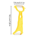 Vegetable Fruit Peeler Slicer Grater – Double-Head Kitchen Tool Vegetable Peeler Vue Yellow