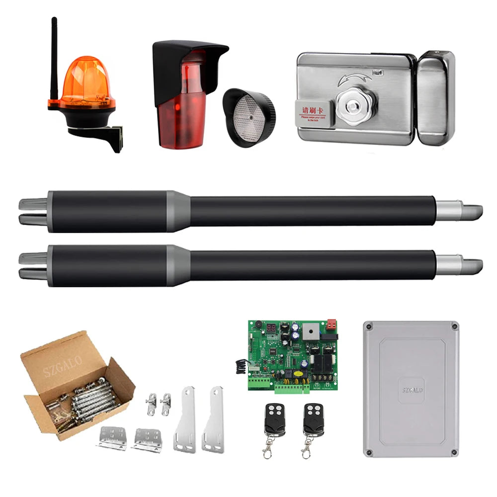 200KG Automatic Dual Arms Swing Door Gate Opener Operator Motor Actuator System Vue