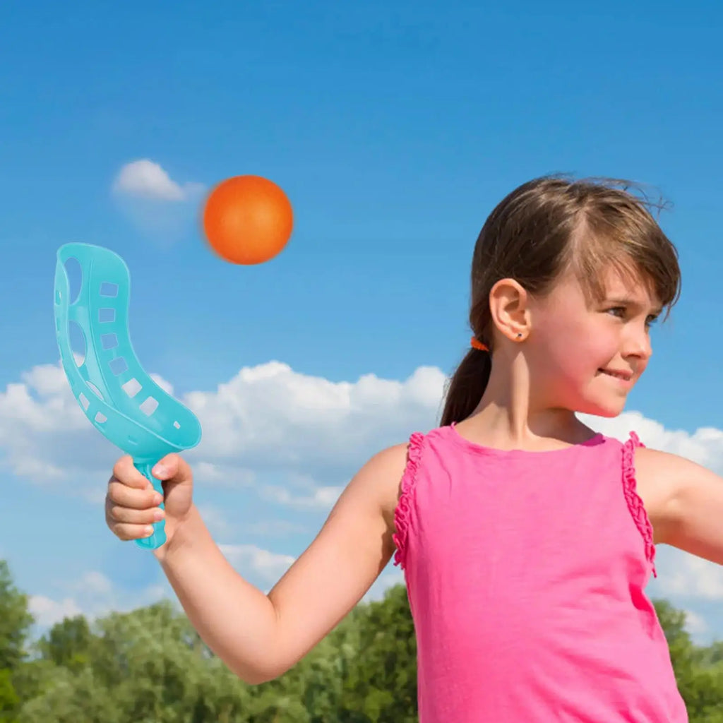 Kids Toss And Catch Ball Game Set Outdoor Sports Velco Paddle Toy, Beach Backyard Interactive Play For Boys Girls Family Picnic Vue