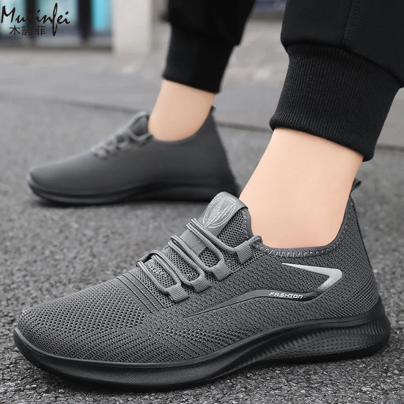 Men's Breathable Mesh Sneakers – Lightweight Non-Slip Casual Shoes Men's Mesh Sneakers Vue